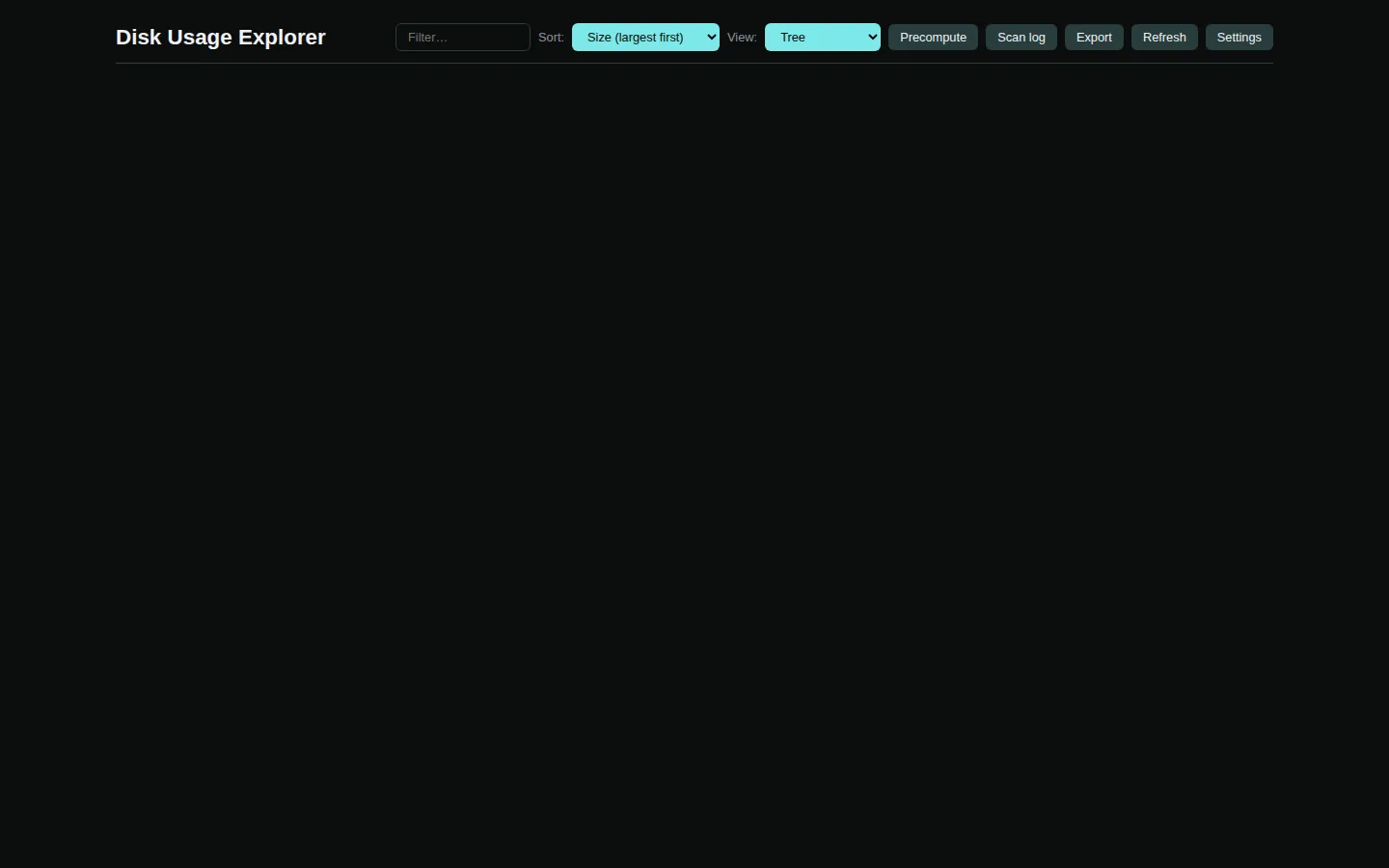 Disk Usage Explorer screenshot